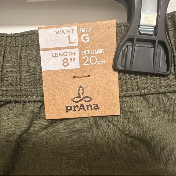 PrAna Double Peak E-Waist Short Cargo Green Size Large - Picture 4 of 7